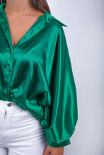 Load image into Gallery viewer, Sheer Satin Shirt
