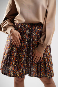 Tribal Ankara skirt