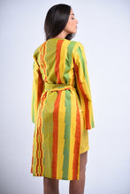 Load image into Gallery viewer, Yellow Tribal Ankara print blazer set
