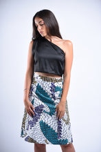 Load image into Gallery viewer, Ankara Geometric Graphic Skirt
