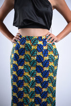 Load image into Gallery viewer, Tropical Leaf Ankara skirt
